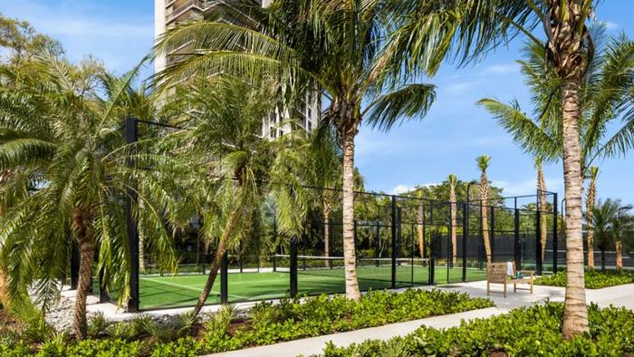 Palm-lined grounds, West Palm Beach